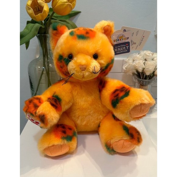 BABW BAB Build A Bear Workshop Pumpkin Kitty Vault Collection Plush Cat Kitten - Picture 1 of 11